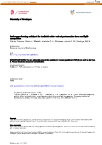University of Groningen Invitro Pore-Forming Activity of The