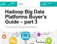 Your Expert Guide to Hadoop Big Data Platforms
