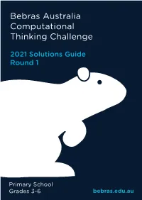 Bebras Australia Computational Thinking Challenge