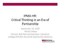 Critical Thinking in an Era of Partisanship