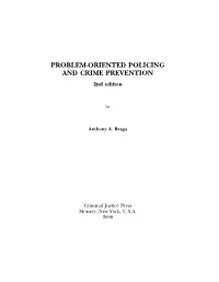 PROBLEM-ORIENTED POLICING and CRIME PREVENTION 2Nd Edition