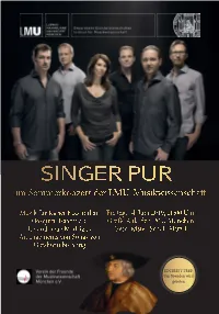 Programmheft Singer