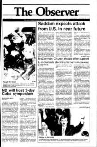 Saddam Expects Attack from U.S. in Near Future (AP) - Saddam Hussein Said Before Embarking on Hostilities