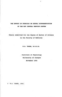 The Effect of Steroids on Sexual Differentiation Of