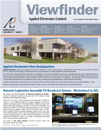 Applied Electronics New Headquarters Entertainment Project Building Racks and Installing the Corporate Communications Industry