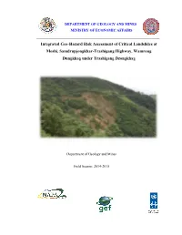 Moshi Landslide Hazard Risk Assessment Report and Maps