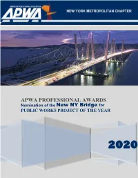 New NY Bridge Project, 2020 Project