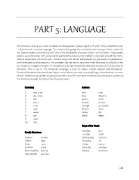 Part 5: Language