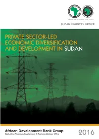 Private Sector-Led Economic Diversification and Development in Sudan