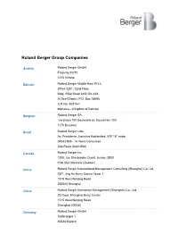 Roland Berger Group Companies