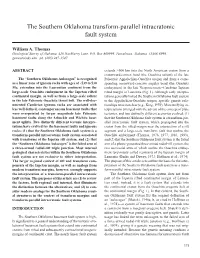 The Southern Oklahoma Transform-Parallel Intracratonic Fault System