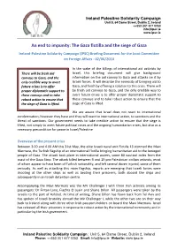 An End to Impunity: the Gaza Flotilla and the Siege of Gaza