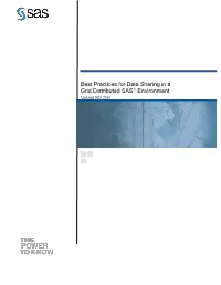 Best Practices for Data Sharing in a Grid Distributed SAS Environment