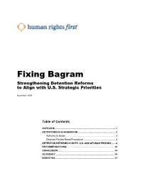 Fixing Bagram Strengthening Detention Reforms to Align with U.S