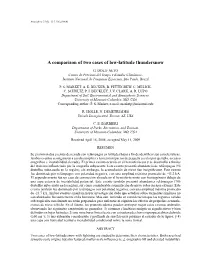 A Comparison of Two Cases of Low-Latitude Thundersnow