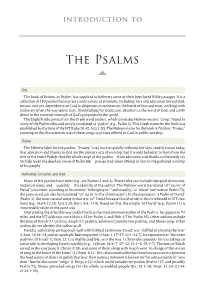Introduction to the Psalms 936