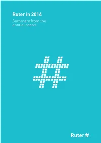 Summary from the Annual Report 2014