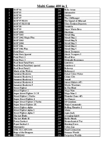 400 in 1 Game List