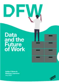 Data and the Future of Work