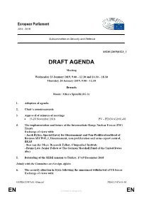 En En Draft Agenda