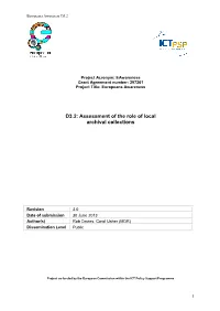 Guidelines on How to Use the Europeana Awareness Reporting Template