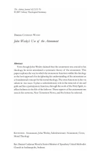 John Wesley's Use of the Atonement I 57