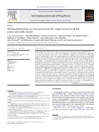 Meth/Amphetamine Use and Associated HIV: Implications for Global Policy and Public Health