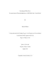 Unsettling the White Noise: Deconstructing the Nation-Building