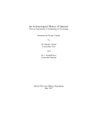 An Archaeological History of Qumran: with an Explanation of Archaeological Techniques
