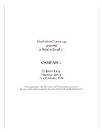 Campaspe Script