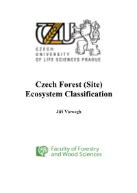 Czech Forest (Site) Ecosystem Classification