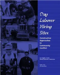 Day Laborer Hiring Sites C O N S T R U C T I V E a P P R O a C H E S T O C O M M U N I T Y C O N F L I C T