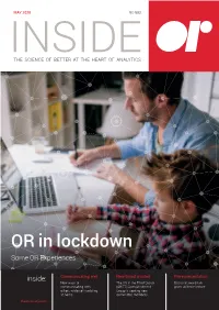 OR in Lockdown Some OR Experiences