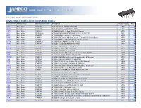 SEMICONDUCTORS: LOGIC CMOS 4000 SERIES Jameco Part# Manufacturer Manufacturer Part # Description Package Type Price 1