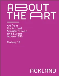 Art from the Ancient Mediterranean and Europe Before 1850