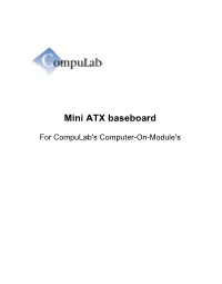 Mini ATX Baseboard