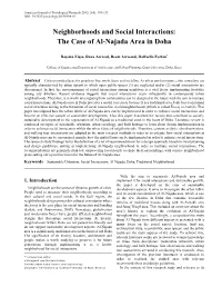 The Case of Al-Najada Area in Doha