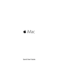 Imac Quick Start Guide