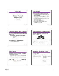 Object-Oriented Programming