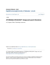 AFFORDABLE SPACECRAFT: Design and Launch Alternatives