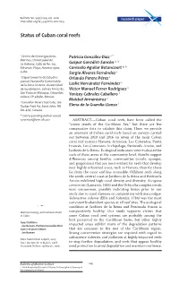 Status of Cuban Coral Reefs