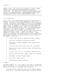 The University of Minnesota's Internet Gopher System: a Tool for Accessing Network-Based Electronic Information." the Public-Access Computer Systems Review 4, No