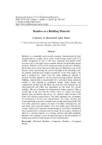 Bamboo As a Building Material