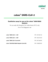 Cobas SARS-Cov-2 Instructions For