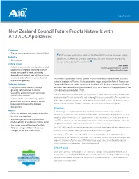New Zealand Council Future Proofs Network with A10 ADC Appliances