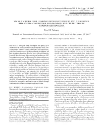 Viscous Soluble Fiber Combined with Phytosterols and Policosanol Reduces Ldl-Cholesterol and Increases Hdl-Cholesterol in Hypercholesterolemia