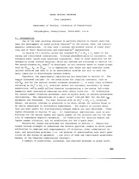 GRAND UNIFIED THEORIES Paul Langacker Department of Physics