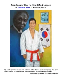 Grandmaster Kyu Ha Kim Stands Where He Has Stood for Over Fifty Years, in Front of a Group of Students Patiently Explaining the Subtleties of a Judo Technique