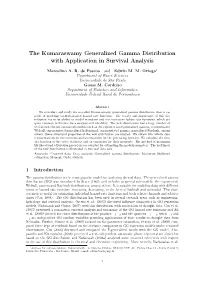 The Kumaraswamy Generalized Gamma Distribution with Application in Survival Analysis