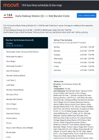 184 Bus Time Schedule & Line Route